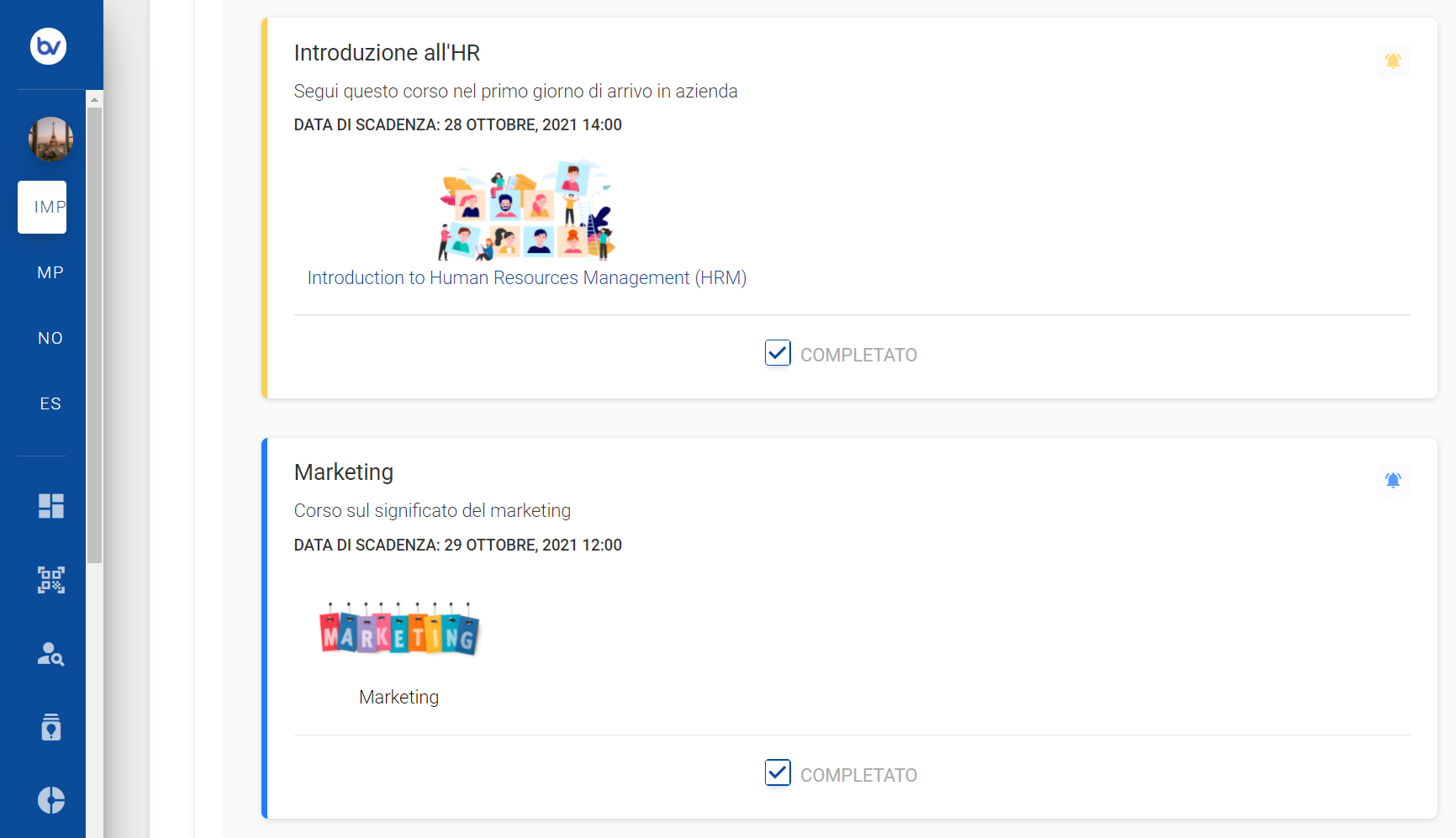 screenshot of bValue HR